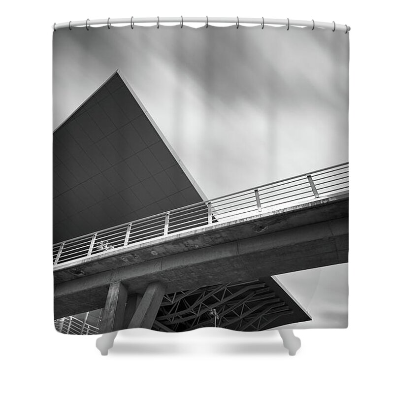 Architecture Shower Curtain featuring the photograph Architectural details of modern buildings. #3 by Michalakis Ppalis