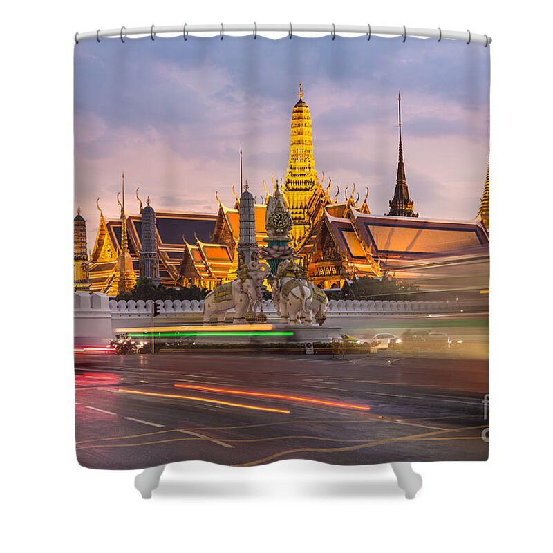 Bangkok Shower Curtain featuring the photograph Bangkok Wat Phra Keaw #2 by Didier Marti