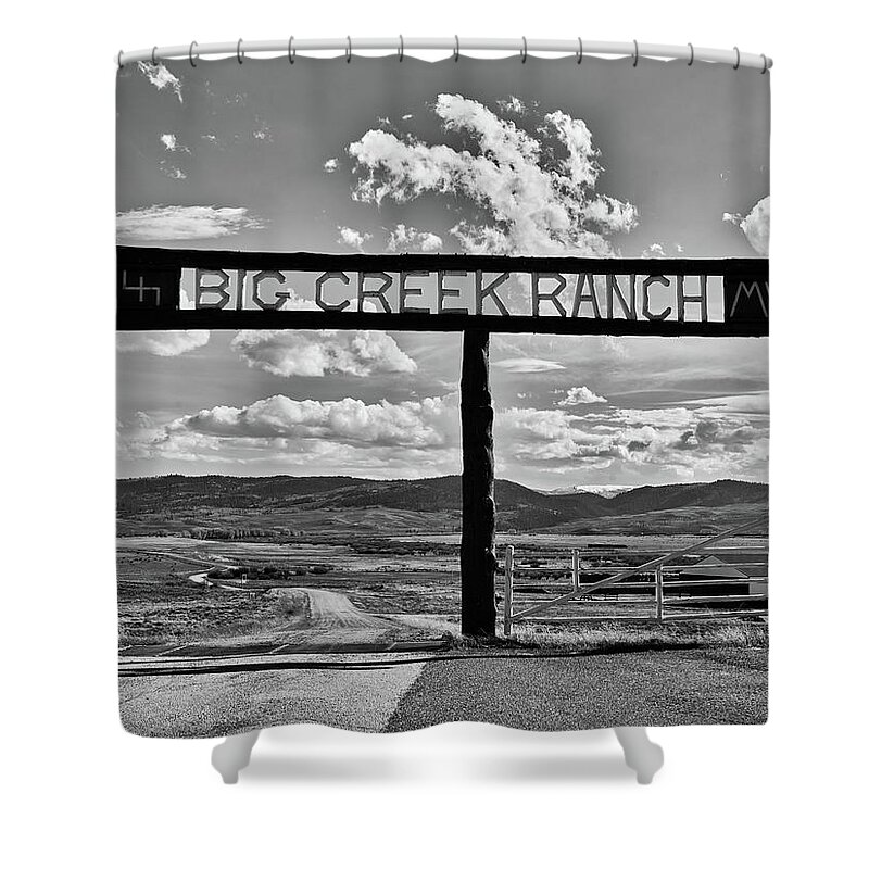 Big Creek Ranch Shower Curtain featuring the photograph Big Creek Ranch #2 by Mountain Dreams