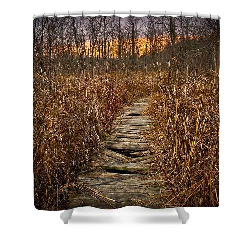 Boardwalk Shower Curtain featuring the photograph Boardwalk #2 by Jackie Russo