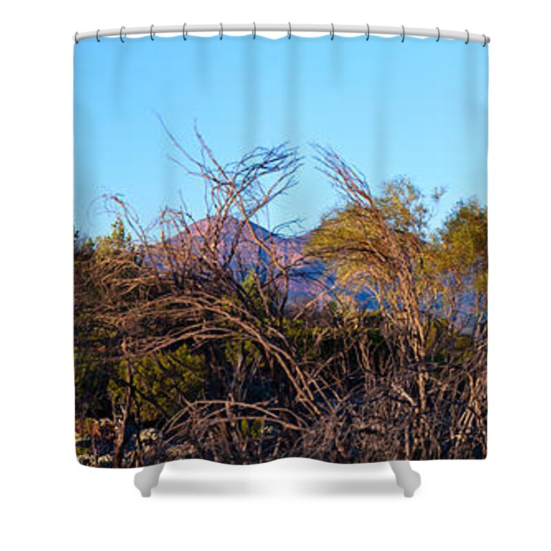 Bunyeroo Valley Wilpena Pound St Mary Peak Lookout Outback Landscape Landscapes Flinders Ranges South Australia Shower Curtain featuring the photograph Bunyeroo Valley #2 by Bill Robinson