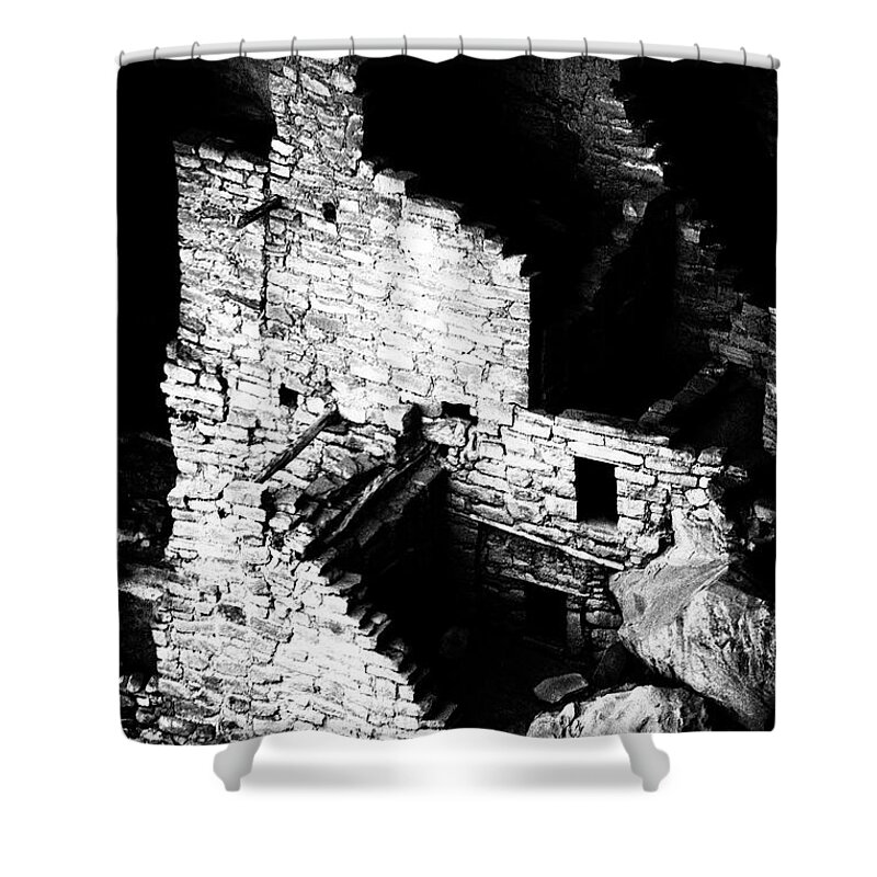 Cliff Dwelling Shower Curtain featuring the photograph Cliff Palace #2 by Paul W Faust - Impressions of Light