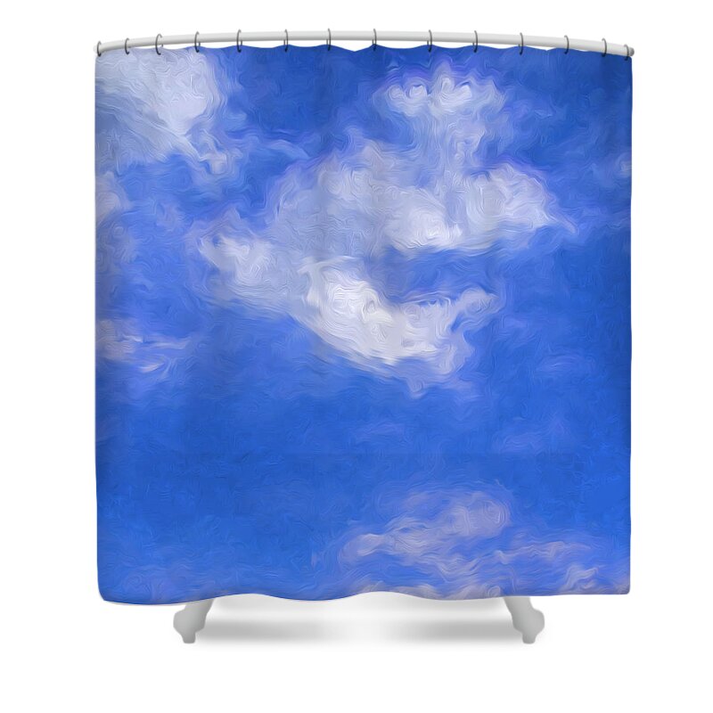 Cumulus Clouds. Shower Curtain featuring the photograph Clouds #2 by George Robinson
