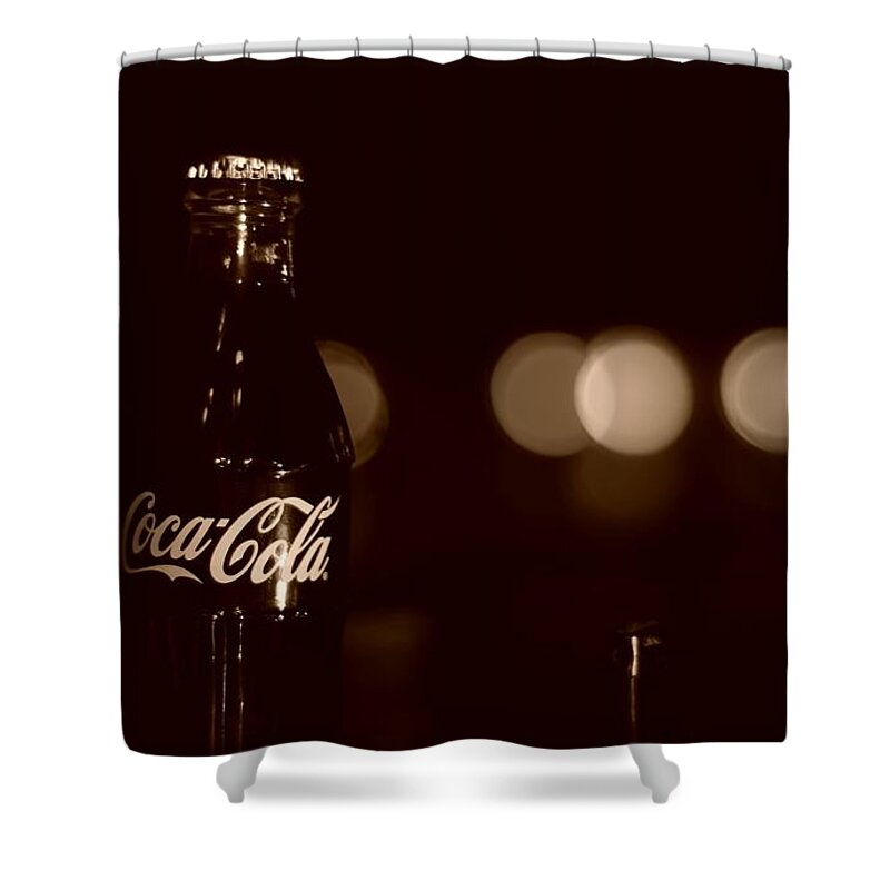 Coca Cola Shower Curtain featuring the digital art Coca Cola #2 by Super Lovely