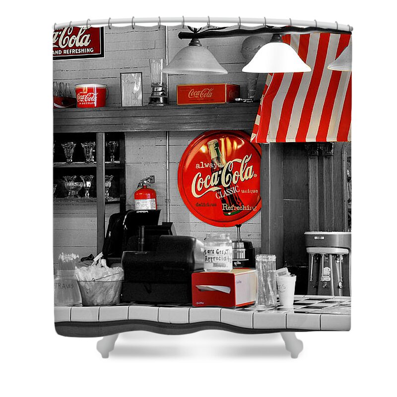 Coca Cola #2 Shower Curtain by Todd Hostetter - Pixels Merch