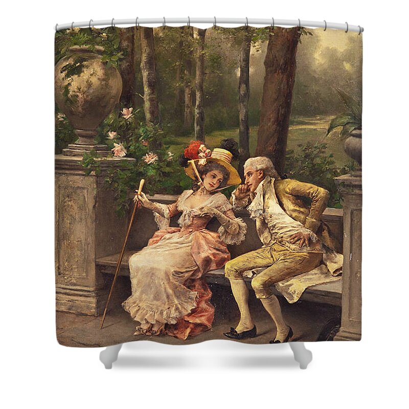 Antonio Lonza (italian Shower Curtain featuring the painting Dreaming by Antonio Lonza