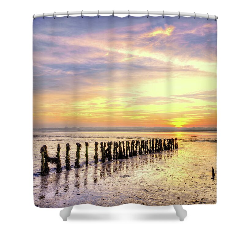 Bay Shower Curtain featuring the photograph Early Morning #2 by Svetlana Sewell