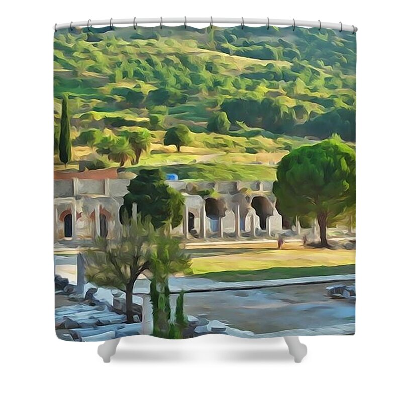 Ephesus Shower Curtain featuring the photograph Ephesus #2 by Lisa Dunn