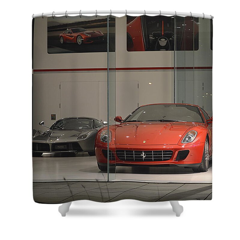 Ferrari Shower Curtain featuring the photograph Ferrari 599 GTB #2 by Sportscars OfBelgium