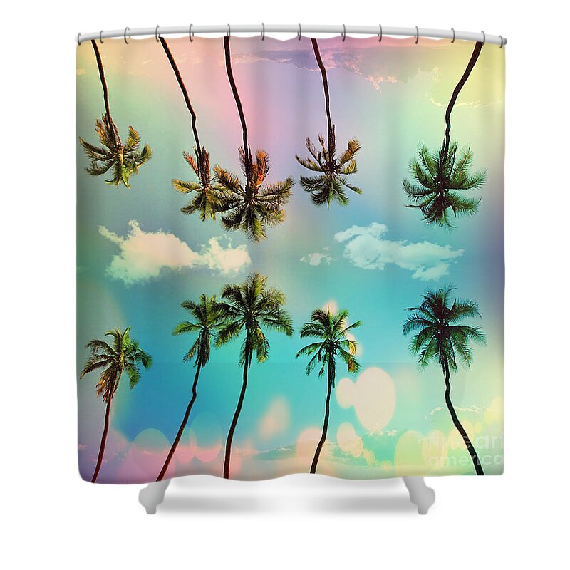 Venice Beach Shower Curtain featuring the digital art Florida by Mark Ashkenazi