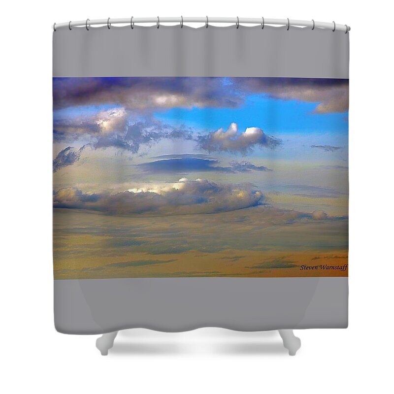 Sky Shower Curtain featuring the photograph Flying High by Steve Warnstaff