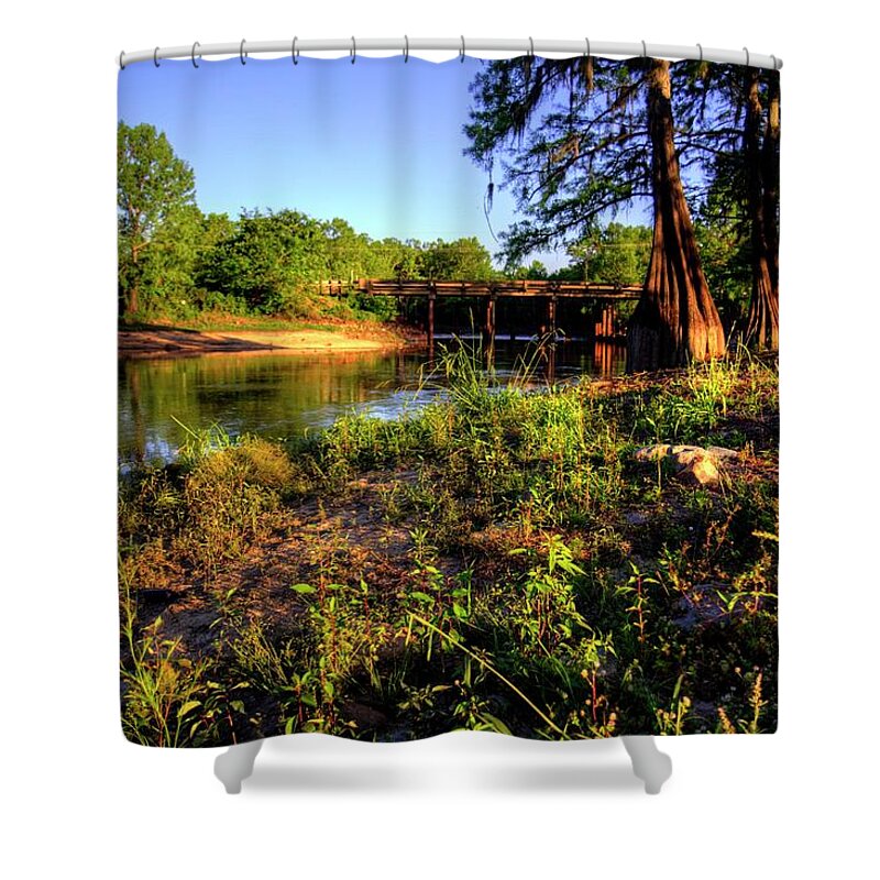Sunset Shower Curtain featuring the photograph Golden Hour #2 by Ester McGuire