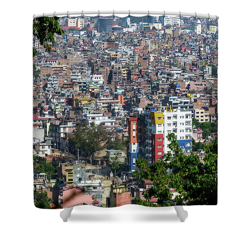 Kathmandu Shower Curtain featuring the photograph Kathmandu city in Nepal #2 by Dutourdumonde Photography