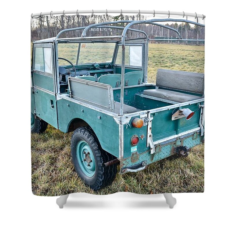 Land Rover Shower Curtain featuring the photograph Land Rover #2 by Mariel Mcmeeking