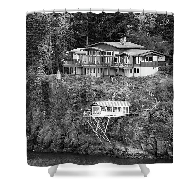 House Shower Curtain featuring the photograph Living On The Edge #2 by Ramunas Bruzas