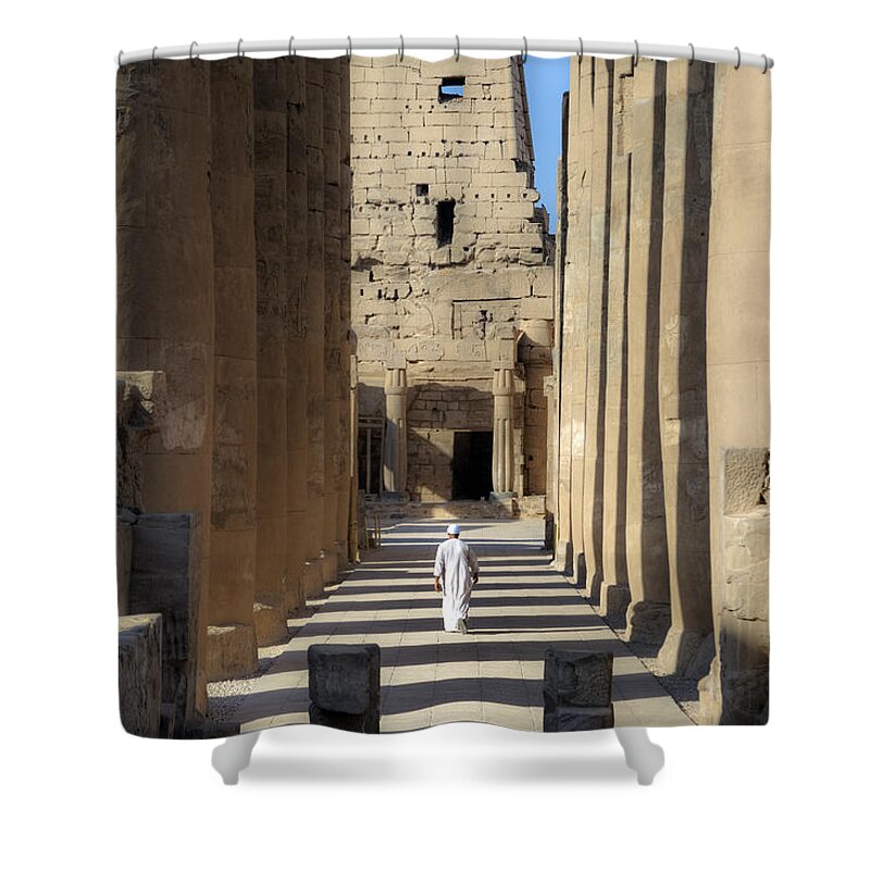 Luxor Temple Shower Curtain featuring the photograph Luxor Temple - Egypt #2 by Joana Kruse