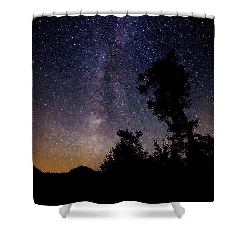 Milky Way Shower Curtain featuring the photograph Milky Way #2 by Benjamin Dahl