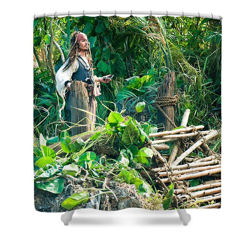 Pirates Of The Caribbean On Stranger Tides Shower Curtain featuring the digital art Pirates of the Caribbean On Stranger Tides #2 by Super Lovely