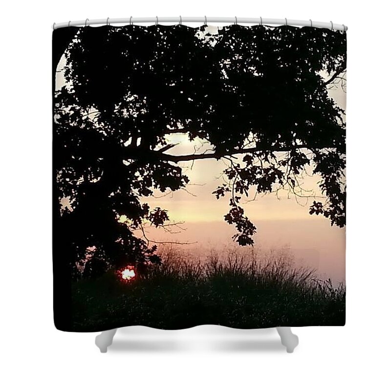 Presque Isle Shower Curtain featuring the photograph Presque Isle sunset #2 by Kimberly W