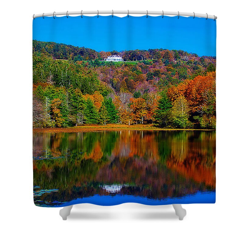 Reflection Shower Curtain featuring the digital art Reflection #2 by Maye Loeser