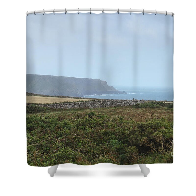 Gorse Shower Curtain featuring the photograph Rhossili Bay, South Wales by Perry Rodriguez