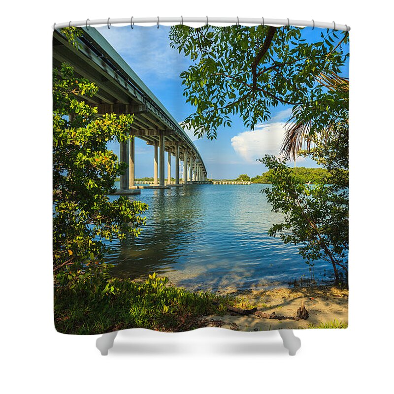 Everglades Shower Curtain featuring the photograph San Marco Bridge #2 by Raul Rodriguez