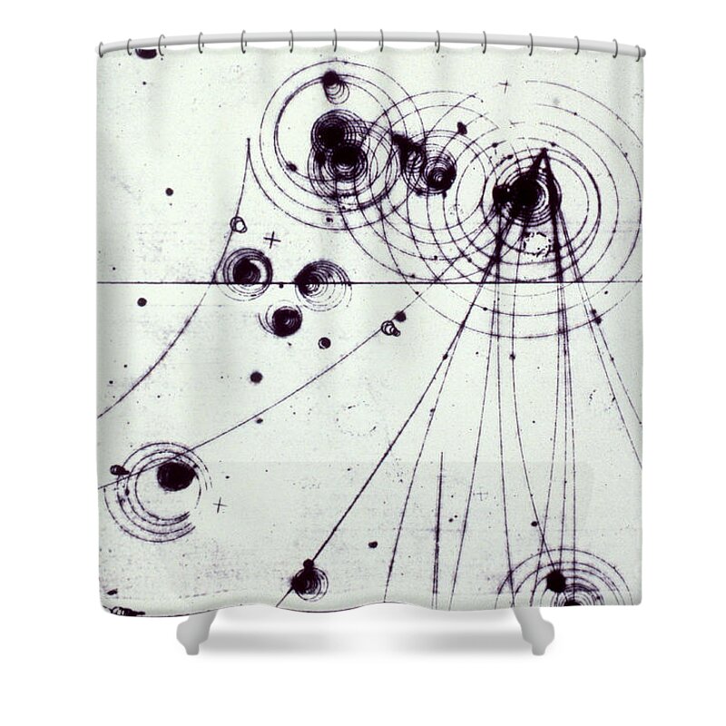 Stanford Linear Accelerator Center Shower Curtain featuring the photograph Slac Bubble Chamber #2 by Omikron