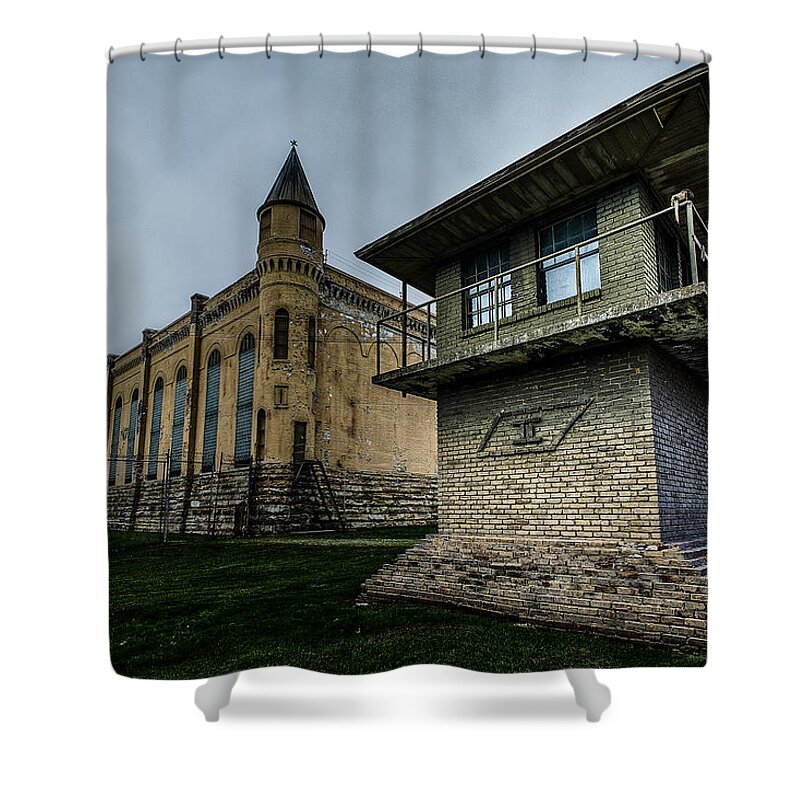 Adult Shower Curtain featuring the photograph Tennessee State Penitentiary #2 by Brett Engle