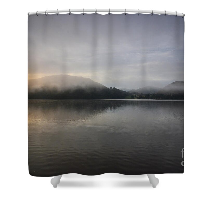 Ullswater Shower Curtain featuring the photograph Ullswater by Smart Aviation