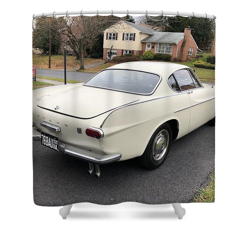 Volvo 1800s Shower Curtain featuring the photograph Volvo 1800S #2 by Jackie Russo