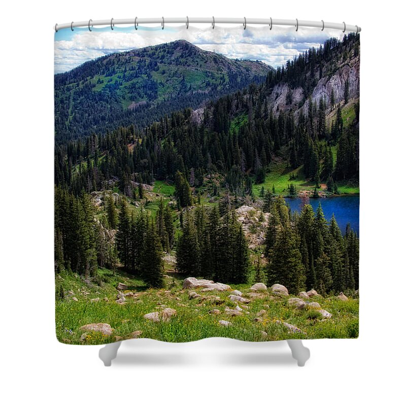 Wasatch Mountains Shower Curtain featuring the photograph Wasatch Mountains #2 by Douglas Pulsipher