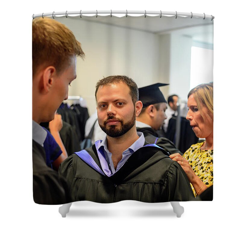  Shower Curtain featuring the photograph MSM Graduation Ceremony 2017 #20 by Maastricht School Of Management