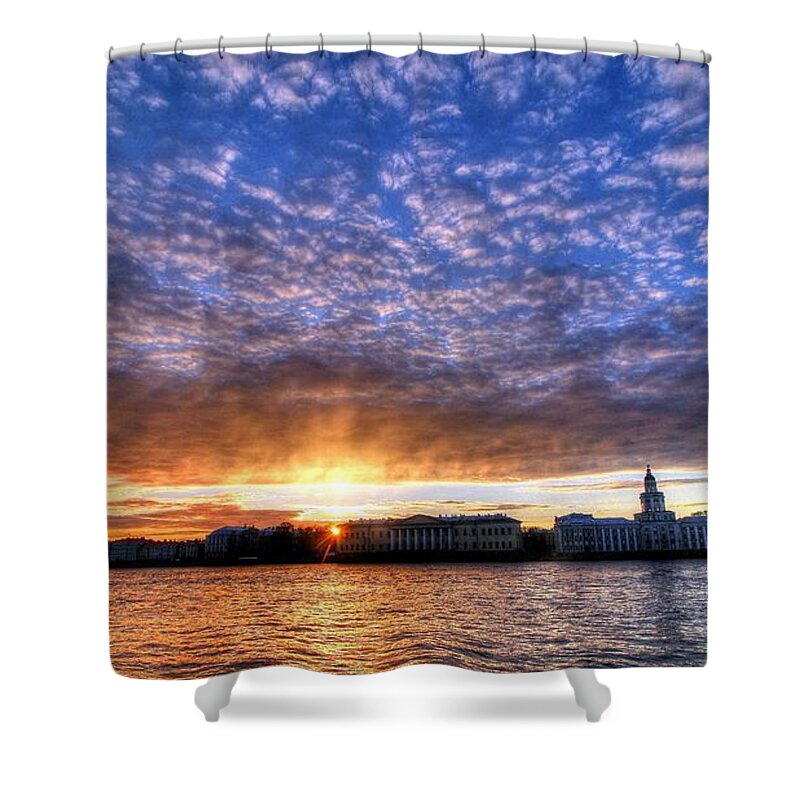 St. Petersburg Russia Shower Curtain featuring the photograph St. Petersburg Russia by Paul James Bannerman