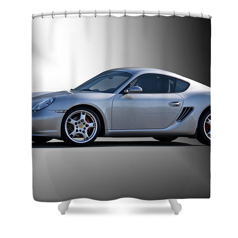 Auto Shower Curtain featuring the photograph 2006 Porsche Cayman S by Dave Koontz