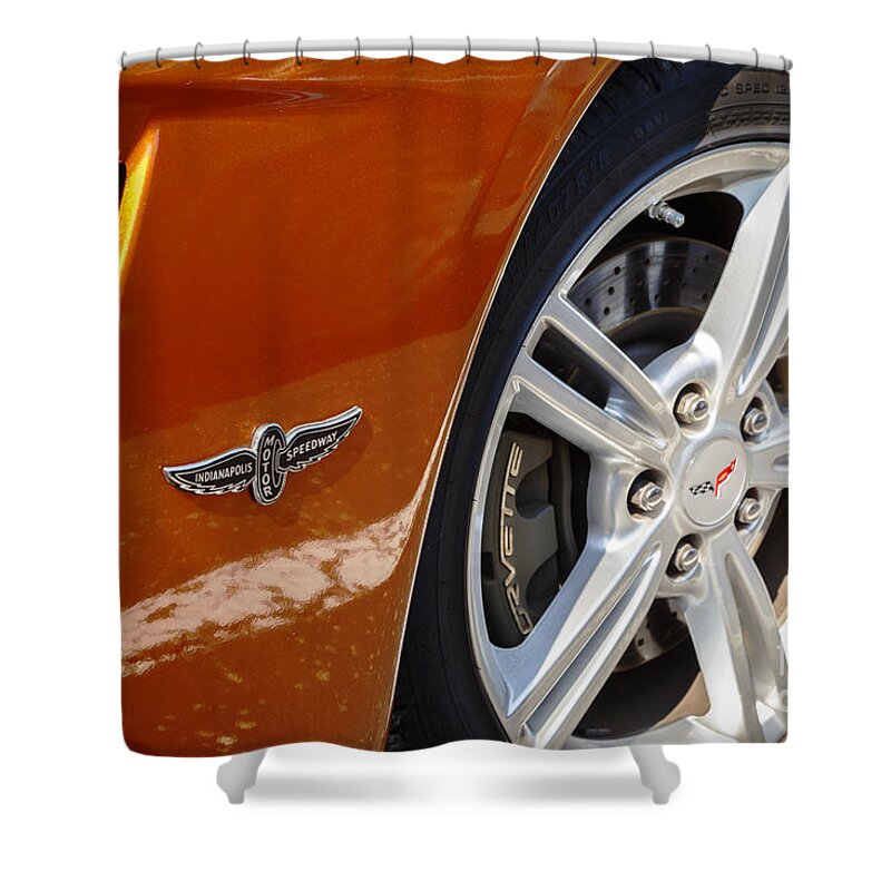 Chevrolet Shower Curtain featuring the photograph 2007 Indy Pace Car by Dennis Hedberg