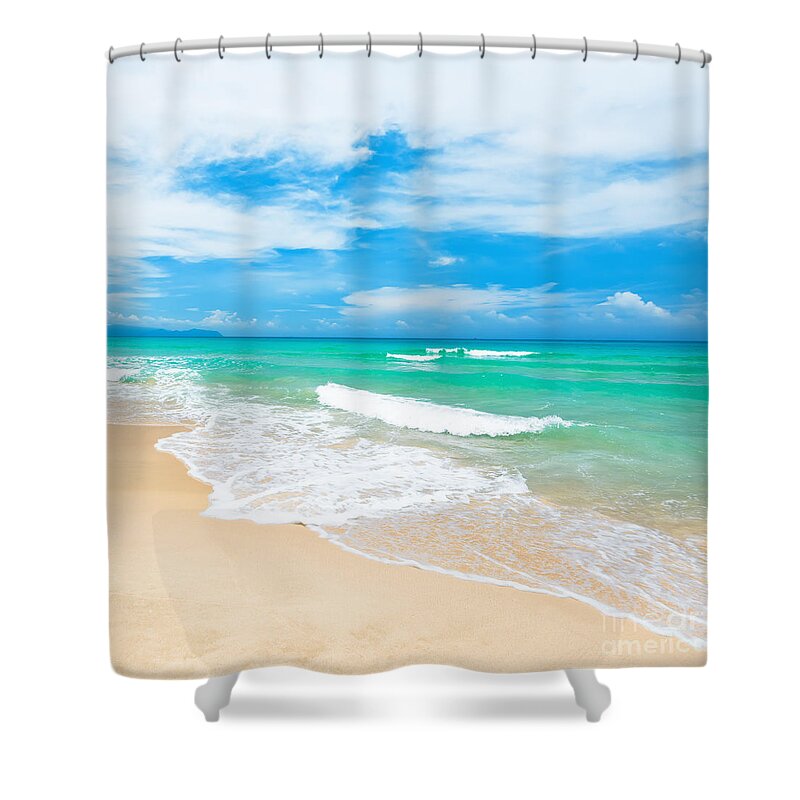 Beach Shower Curtain featuring the photograph Beach by MotHaiBaPhoto Prints