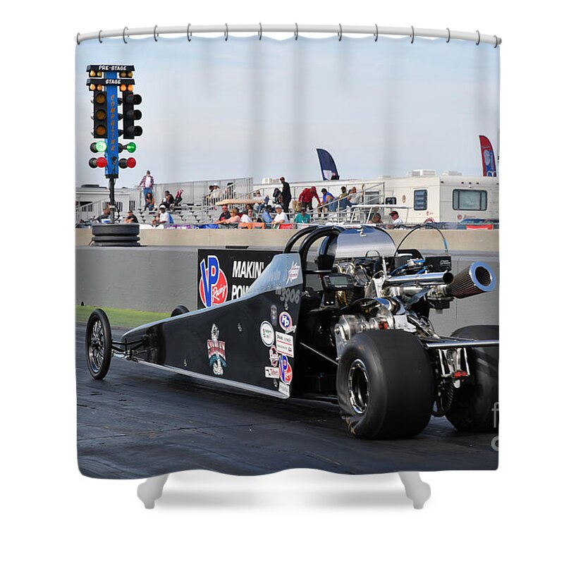 Drag Shower Curtain featuring the photograph Junior Drag Racing March 2017 #23 by Jack Norton