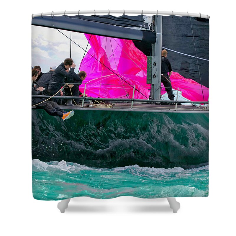 Race Shower Curtain featuring the photograph Nonverbal #46 by Steven Lapkin