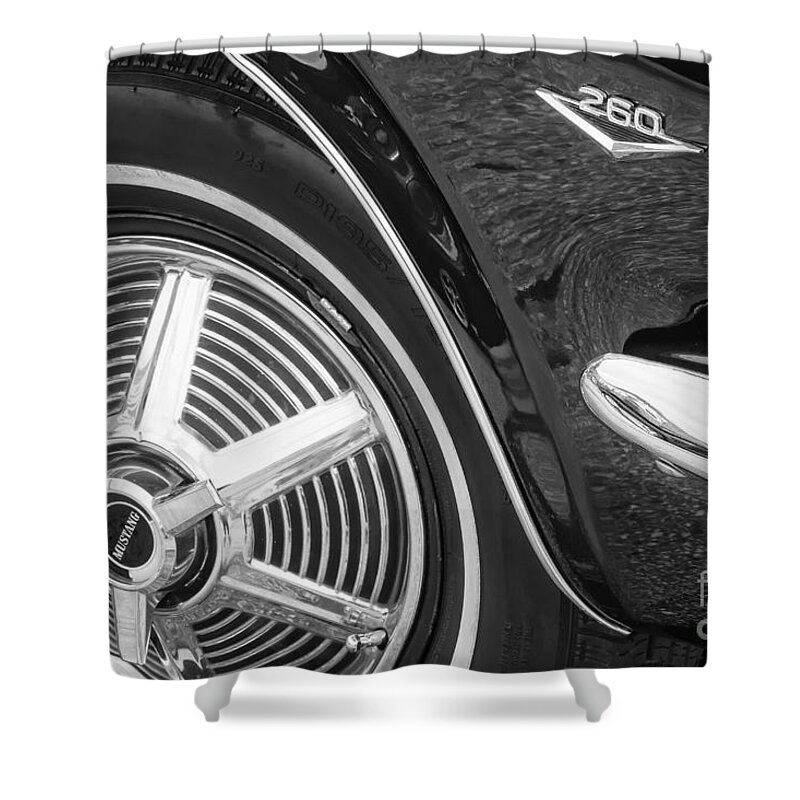 1964 Shower Curtain featuring the photograph 260 Mustang by Dennis Hedberg