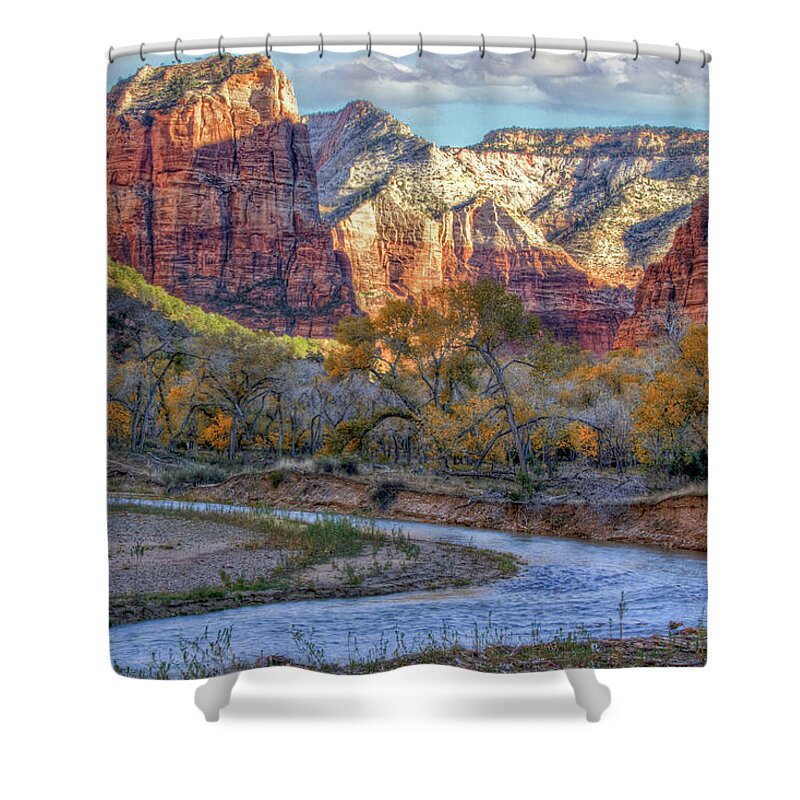 Zion National Park Shower Curtain featuring the photograph Zion National Park #27 by Douglas Pulsipher