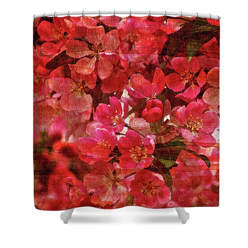 Texture Shower Curtain featuring the photograph Texture Flowers #29 by Prince Andre Faubert