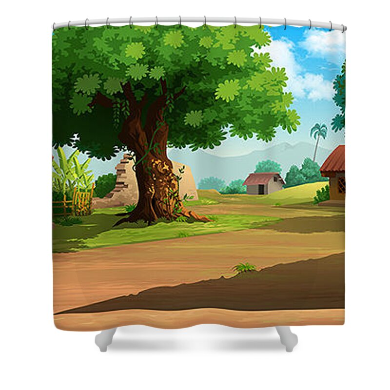 2d Background 2 Shower Curtain by Rahul Parmar - Fine Art America