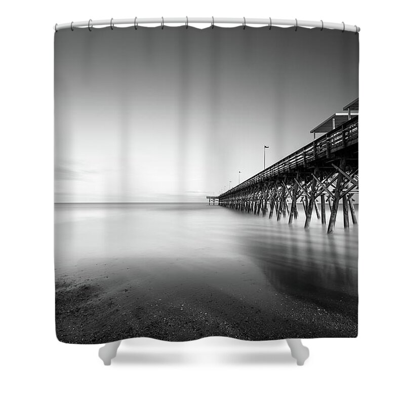 Pier Shower Curtain featuring the photograph 2nd ave Pier Sunset by Ivo Kerssemakers