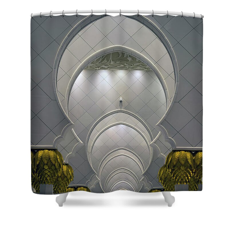 Uae Shower Curtain featuring the photograph Abu Dhabi #3 by Milena Boeva