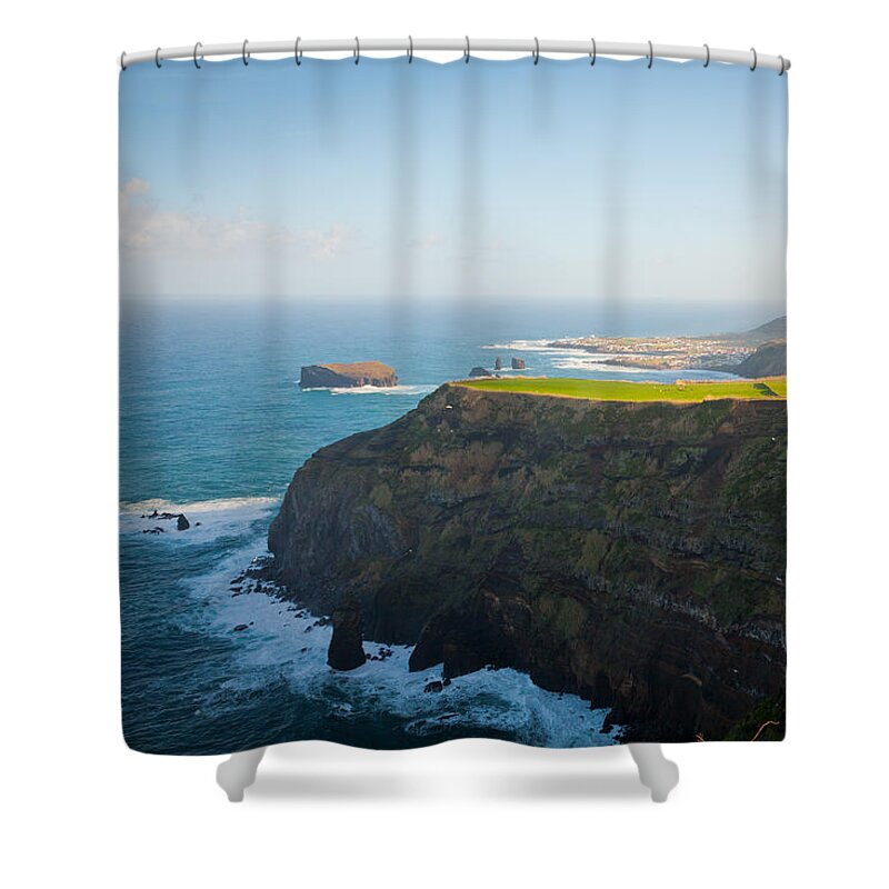 Azores Shower Curtain featuring the photograph Azores coastal landscape #3 by Gaspar Avila