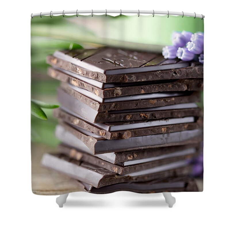 Chocolate Shower Curtain featuring the photograph Chocolate by Nailia Schwarz
