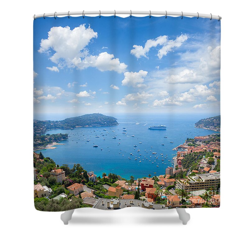 Nice Shower Curtain featuring the photograph cote dAzur, France #3 by Anastasy Yarmolovich