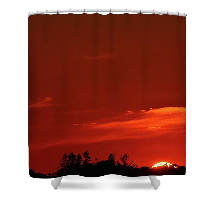 Abstract Shower Curtain featuring the photograph End Of The Day #3 by Lyle Crump