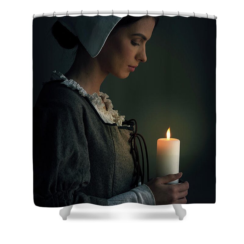 Pretty Tudor Servant Girl Hand Towel by Lee Avison - Pixels