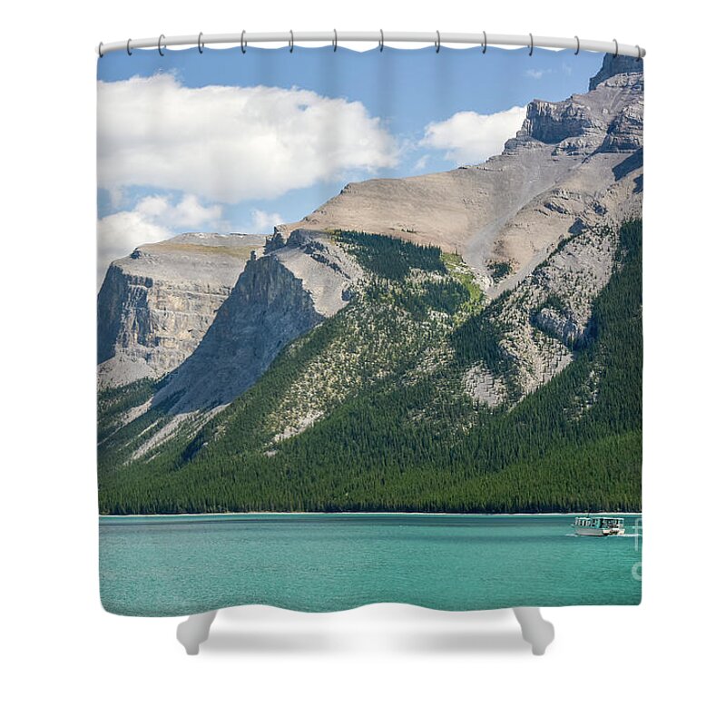 Moraine Lake Shower Curtain featuring the photograph 3 Hour Tour by Paul Quinn